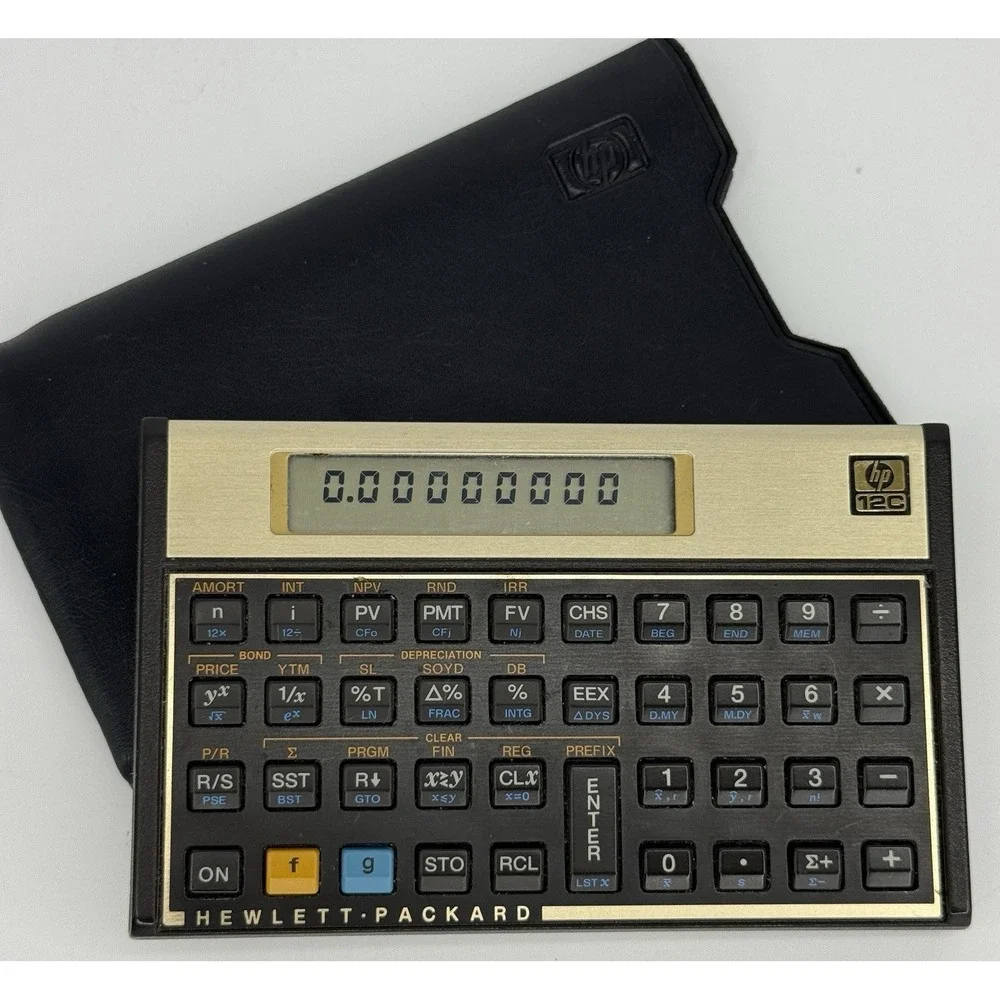 Vintage HP 12C Financial Calculator Tested Working w Original Case Malaysia